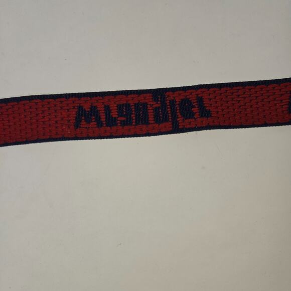 Vintage Wrangler Boy's Woven Elastic Belt Navy Blue Red Magnet Buckle 36" Adjust - Picture 11 of 11